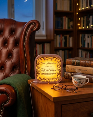 Lampada da lettura decorativa per amanti dei libri