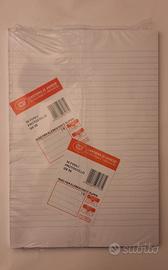 fogli protocollo a righe