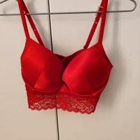 Bralette rossa Tezenis taglia 4B 