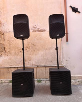 Impianto Audio Completo Italian Stage – 2200W Peak