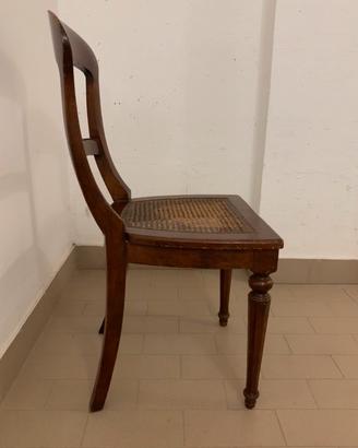 Sedia in paglia di vienna antica