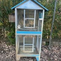 gabbia per uccelli in alluminio