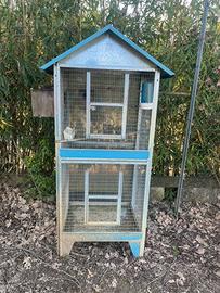 gabbia per uccelli in alluminio