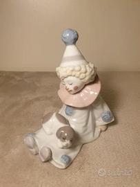 LLADRO 1985 Spagna - Clown con cucciolo di cane