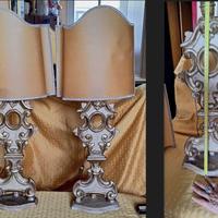 RELIQUIARIO OSTENSORIO  1700 LAMPADE DA TAVOLO