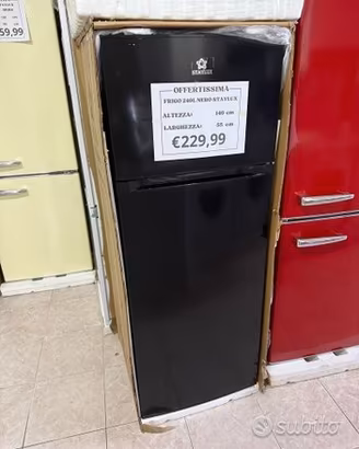 Frigorifero 240l nero nuovo statico