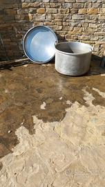 Pentola con scolapasta in alluminio diametro 71 cm