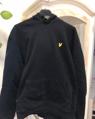 Felpa Lyle&Scott nera M slim originale