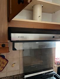 Cappa Faber sottopensile 80cm nero acciaio inox