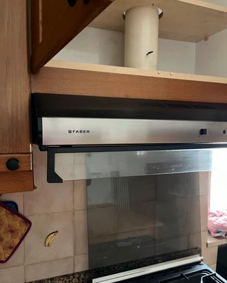Cappa Faber sottopensile 80cm nero acciaio inox
