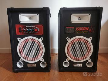 Altoparlanti professionali. Casse acustiche.