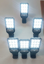 Set 6 Faretti LED Solari per Esterno con Sensore d