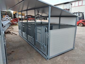 Box per svezzamento vitelli misura 1500x4000mm