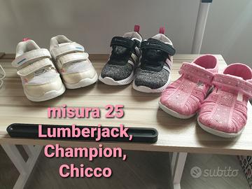 3 paia scarpe Bimba misura 25