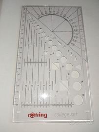 Riga cerchiometro goniometro Rotring College Set