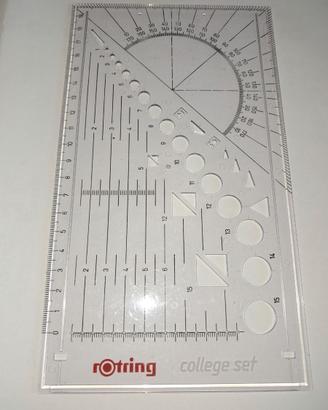 Riga cerchiometro goniometro Rotring College Set