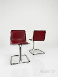 Sedie modernariato pelle design vintage bauhaus