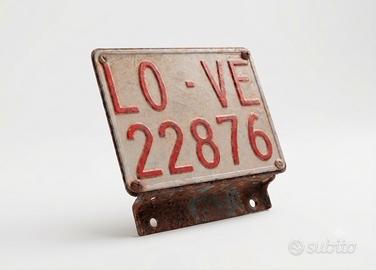 Targa da trattore agricolo vintage francese LOVE