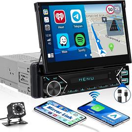 Autoradio Carplay Android Auto Single Din 7 Pollic