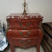 Coppia Comodini Bombati Stile Luigi XV