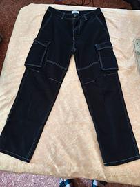 Pantaloni Cargo neri Alcott nuovi IT 42