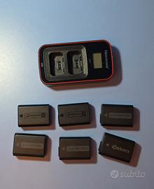 6 Batterie Sony Np-Fw50 + Caricabatterie