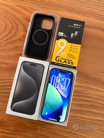 Iphone 15 Pro Perfetto + cover e pellicola