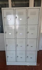 Armadietto spogliatoio 12 posti metallo