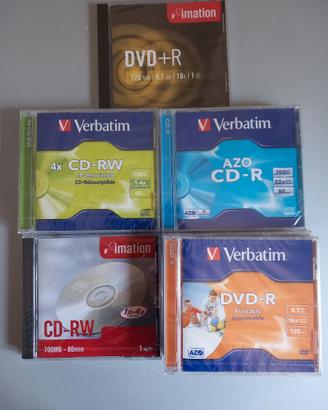 DVD-R e CD-RW assortiti