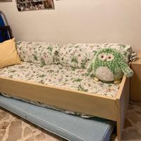 Letto in frassino con letto estraibile eCassettier