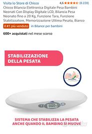 Chicco bilancia elettronica digitale pesa bambini