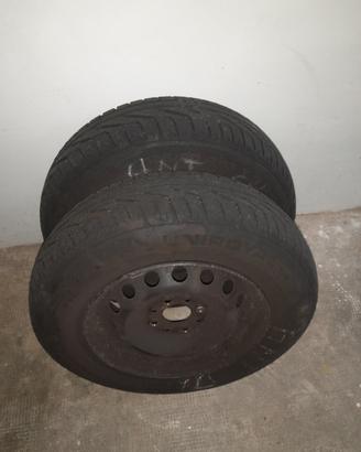 2 cerchi Fiat 155/80/ R 13 T