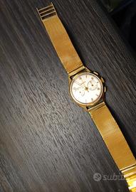 orologio ZENITH 39 oro 18kt crono box documen 1957