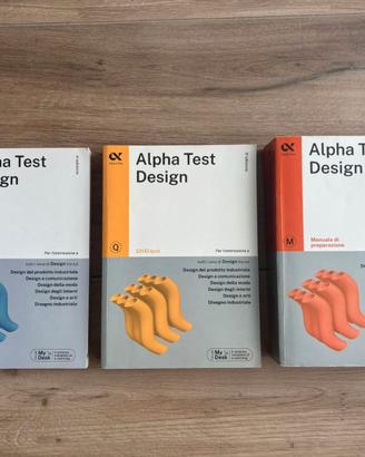 Set Alpha Test Design - 3 libri