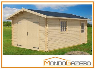 Casetta legno 5,8x3.4 34mm garage pino nordico NEW