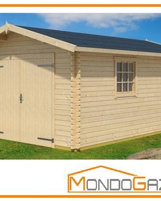 Casetta legno 5,8x3.4 34mm garage pino nordico NEW