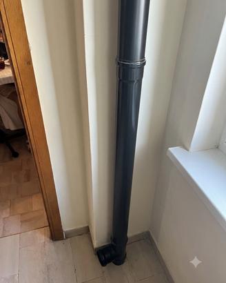 Scarico fumi pellet ed aspiracenere