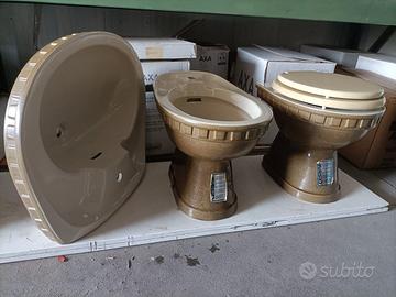 WC/WATER+BIDET+LAVANDINO colorato-CESAME