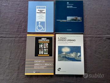Lotto 4 libri progettazione Arredo Urbano