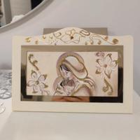 Quadretto Madre e Bambino decorato oro