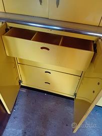 Mobili cucina vintage in metallo/formica