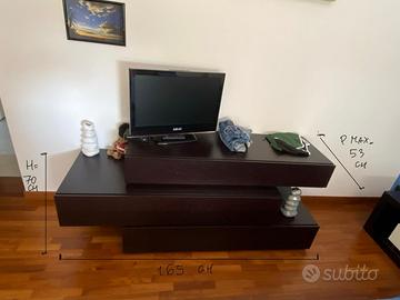 Cessettiera color wengé