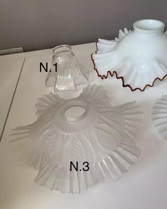 Set paralumi ricambio per lampade vintage