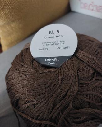 Gomitoli di cotone 100% LANAFIL Forlì N. 5