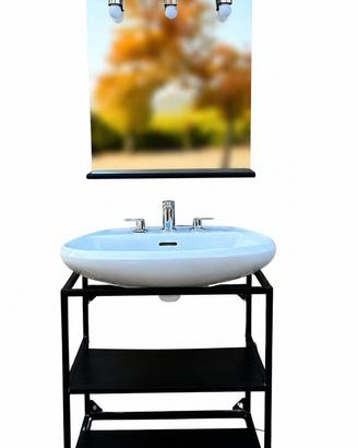 Mobile Bagno Specchio e Lavandino Rubinetto Grohe