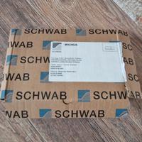 PLACCA WC SCHWAB MAGNUS VETRO BIANCO DOPPIO FLUSSO