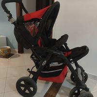passeggino jane nomad rosso quattro ruote