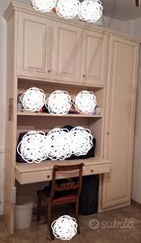 Armadio a ponte con scrittoio