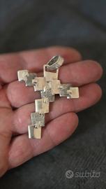 croce argento pesante 