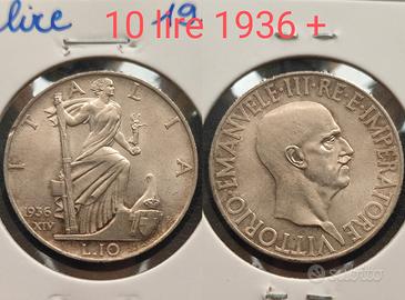 10 lire Impero 1936+ Regno